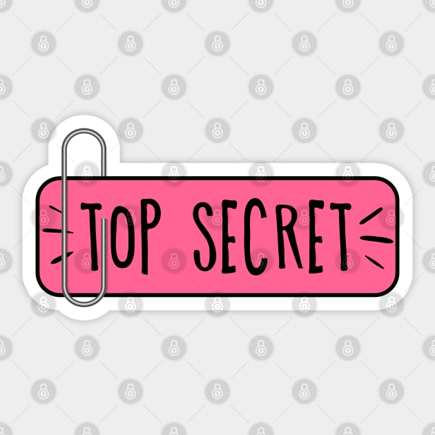Top secret Sticker by art object